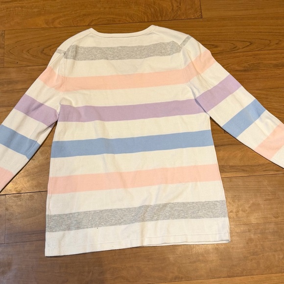Striped V-Neck Sweater Tommy Hilfiger Size L - Picture 2 of 2